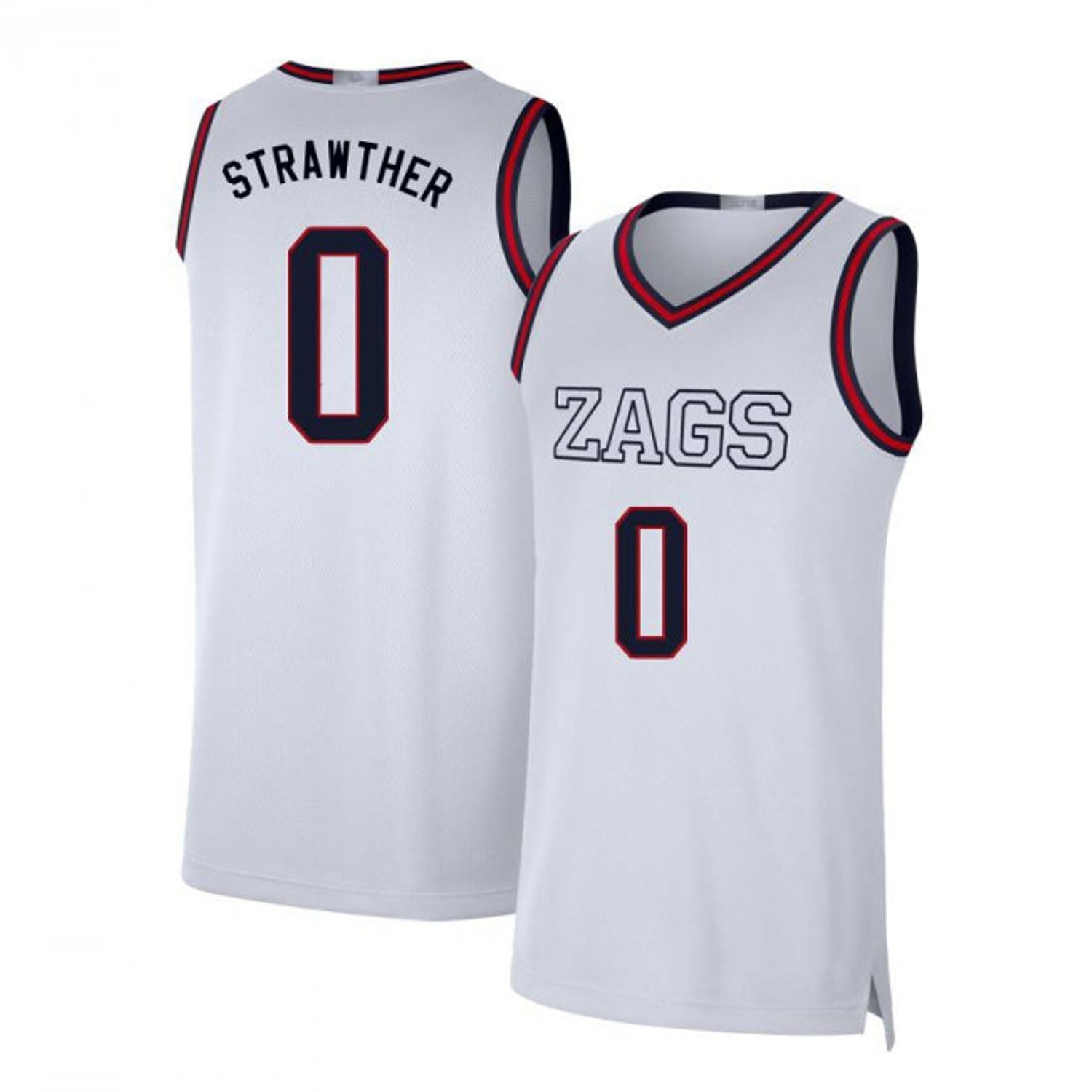 Julian Strawther Gonzaga Bulldogs 0 Jersey