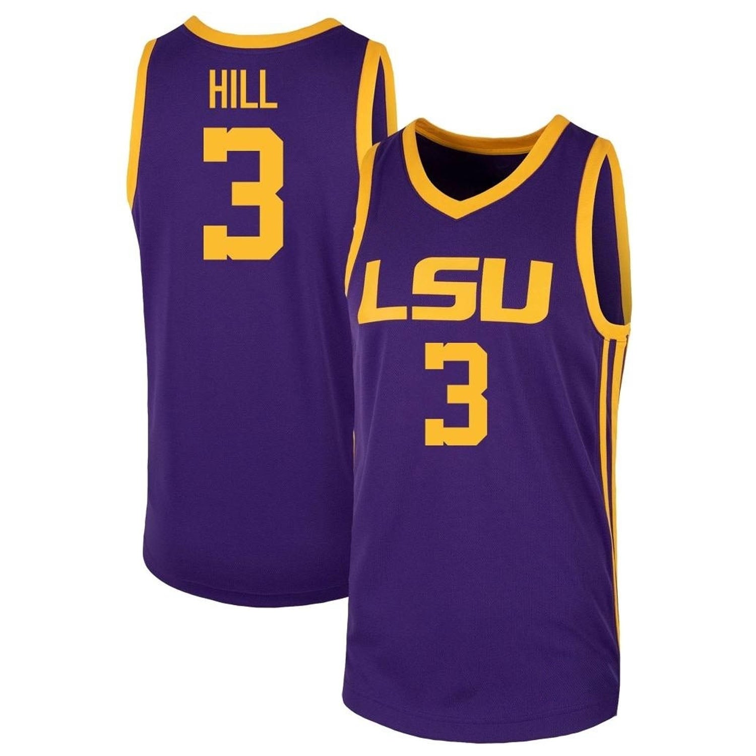 Justice Hill LSU Tigers 3 Jersey