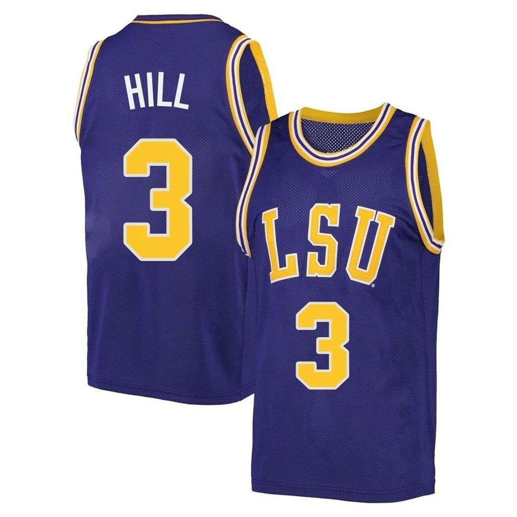 Justice Hill LSU Tigers 3 Jersey