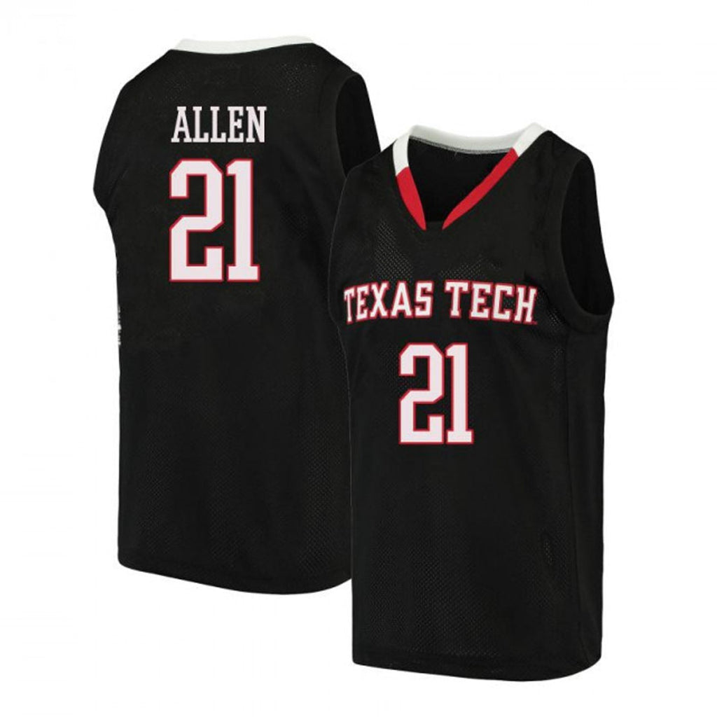 KJ Allen Texas Tech Red Raiders 21 Jersey