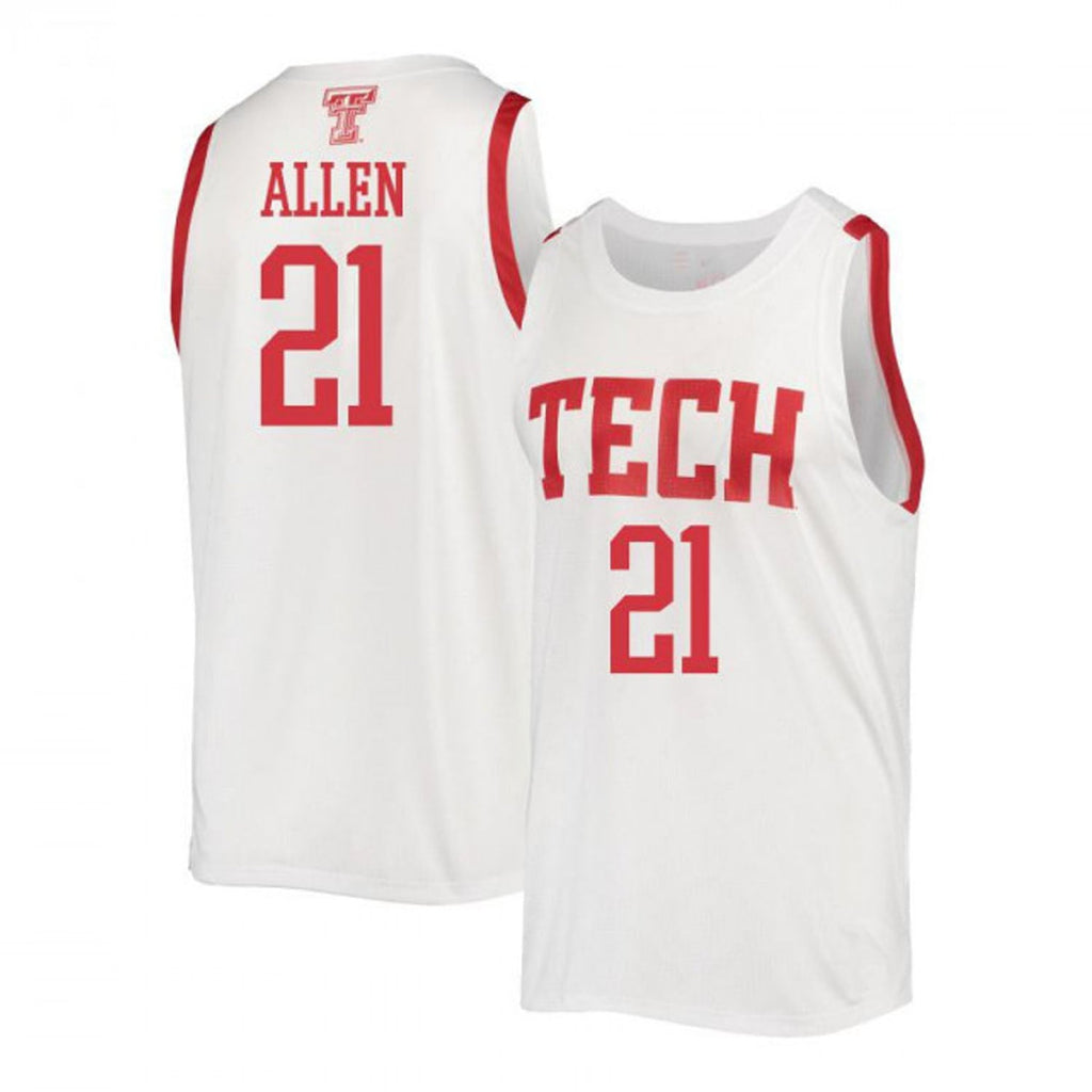 KJ Allen Texas Tech Red Raiders 21 Jersey