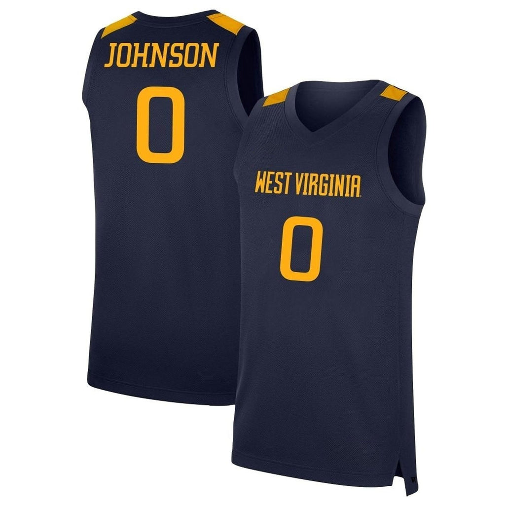 Kedrian Johnson West Virginia Mountaineers 0 Jersey