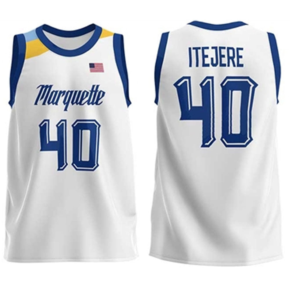 Keeyan Itejere Marquette Golden Eagles 40 Jersey
