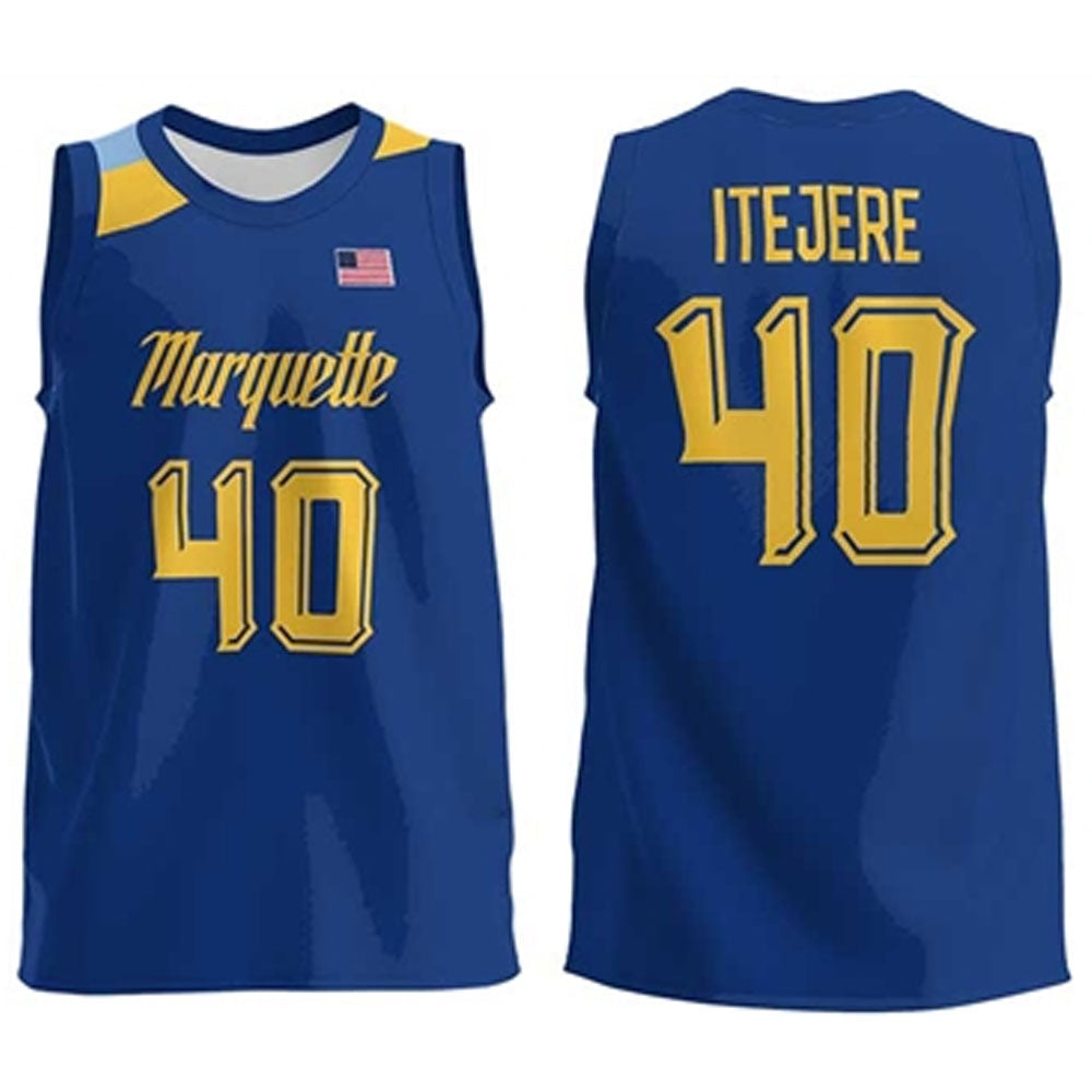Keeyan Itejere Marquette Golden Eagles 40 Jersey