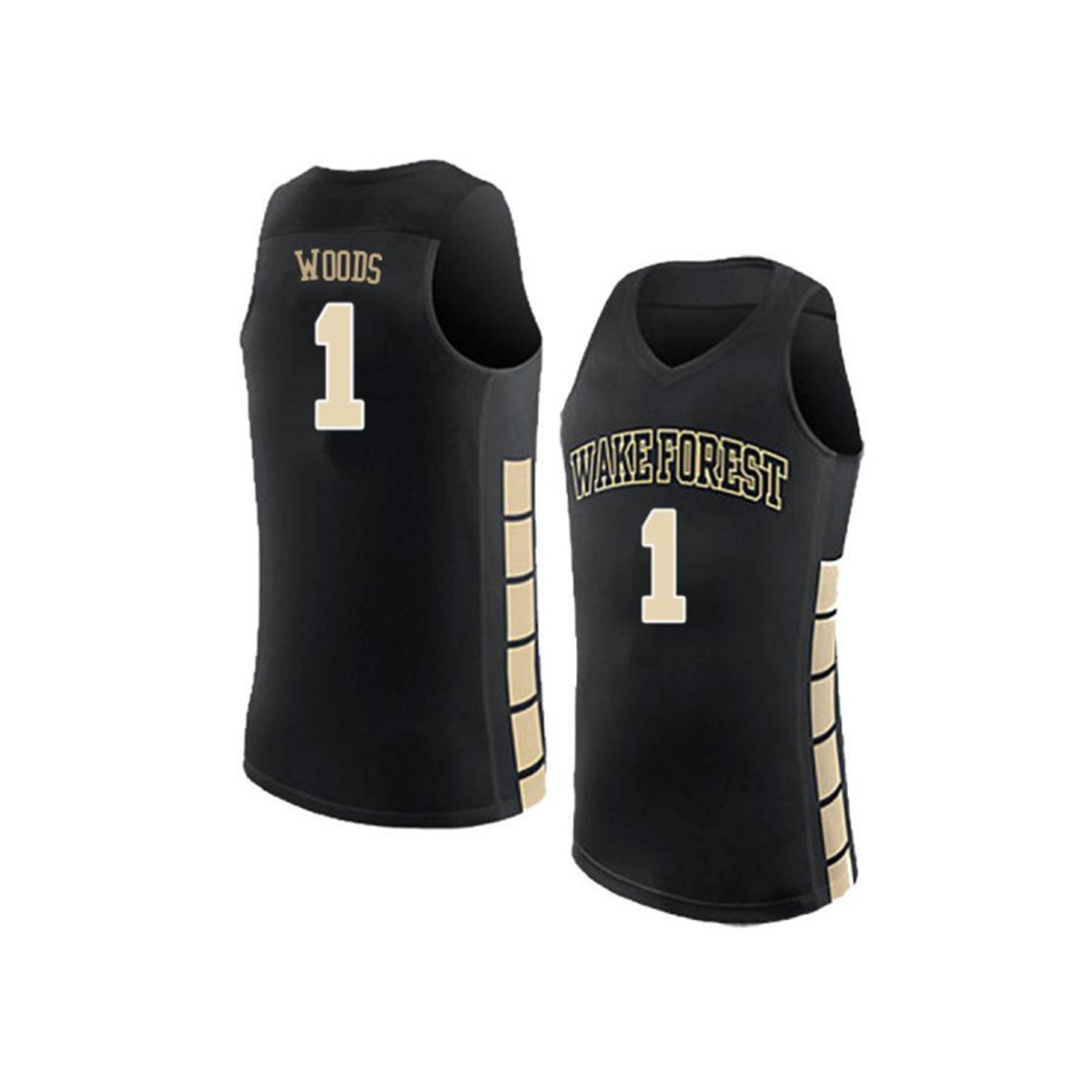 Keyshawn Woods Wake Forest Demon Deacons 1 Jersey