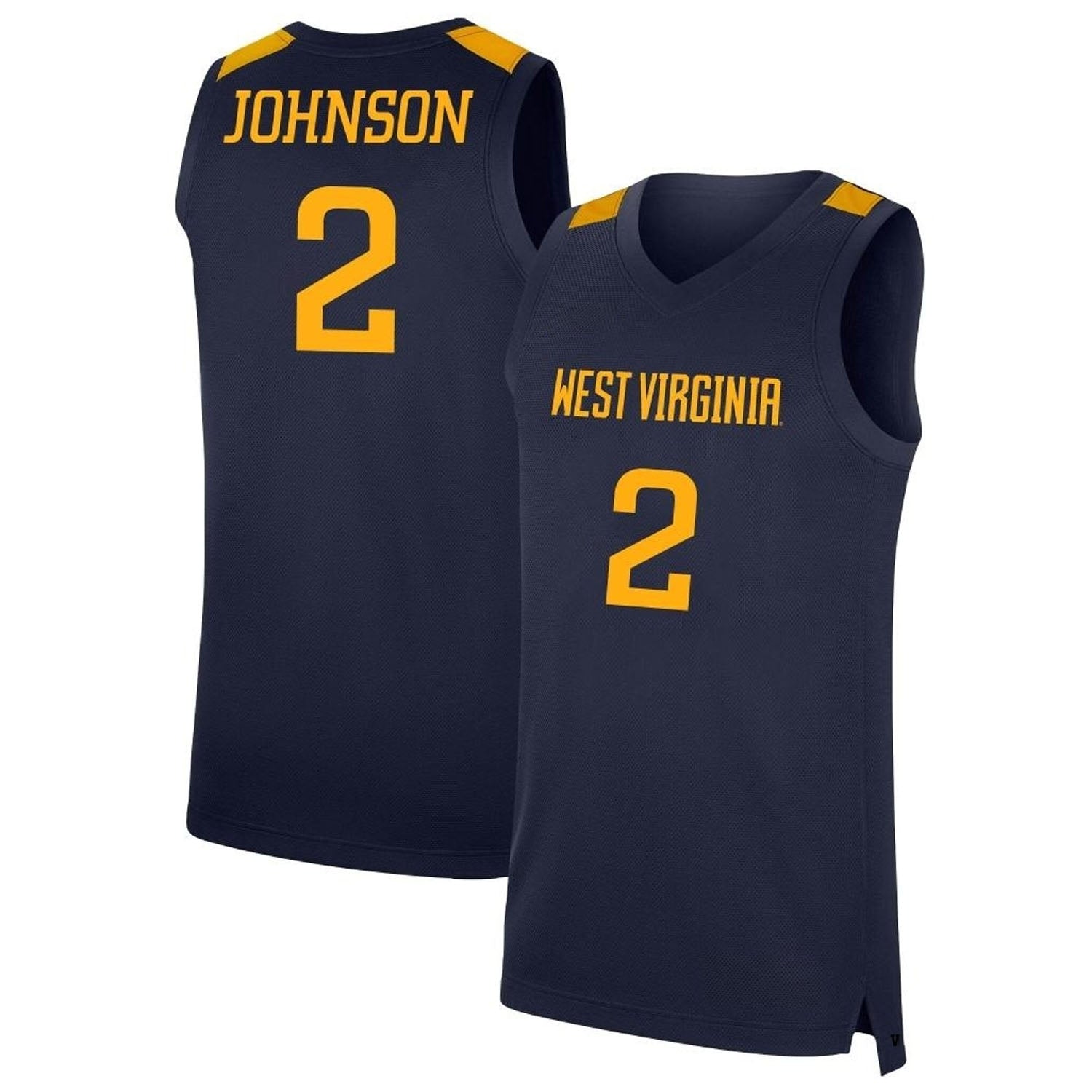 Kobe Johnson West Virginia Mountaineers 2 Jersey
