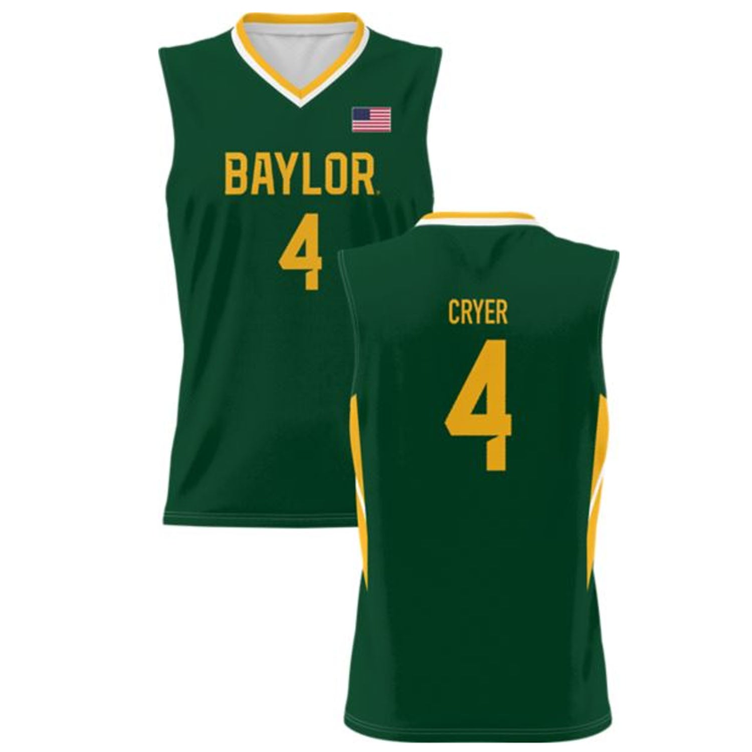LJ Cryer Baylor Bears 4 Jersey