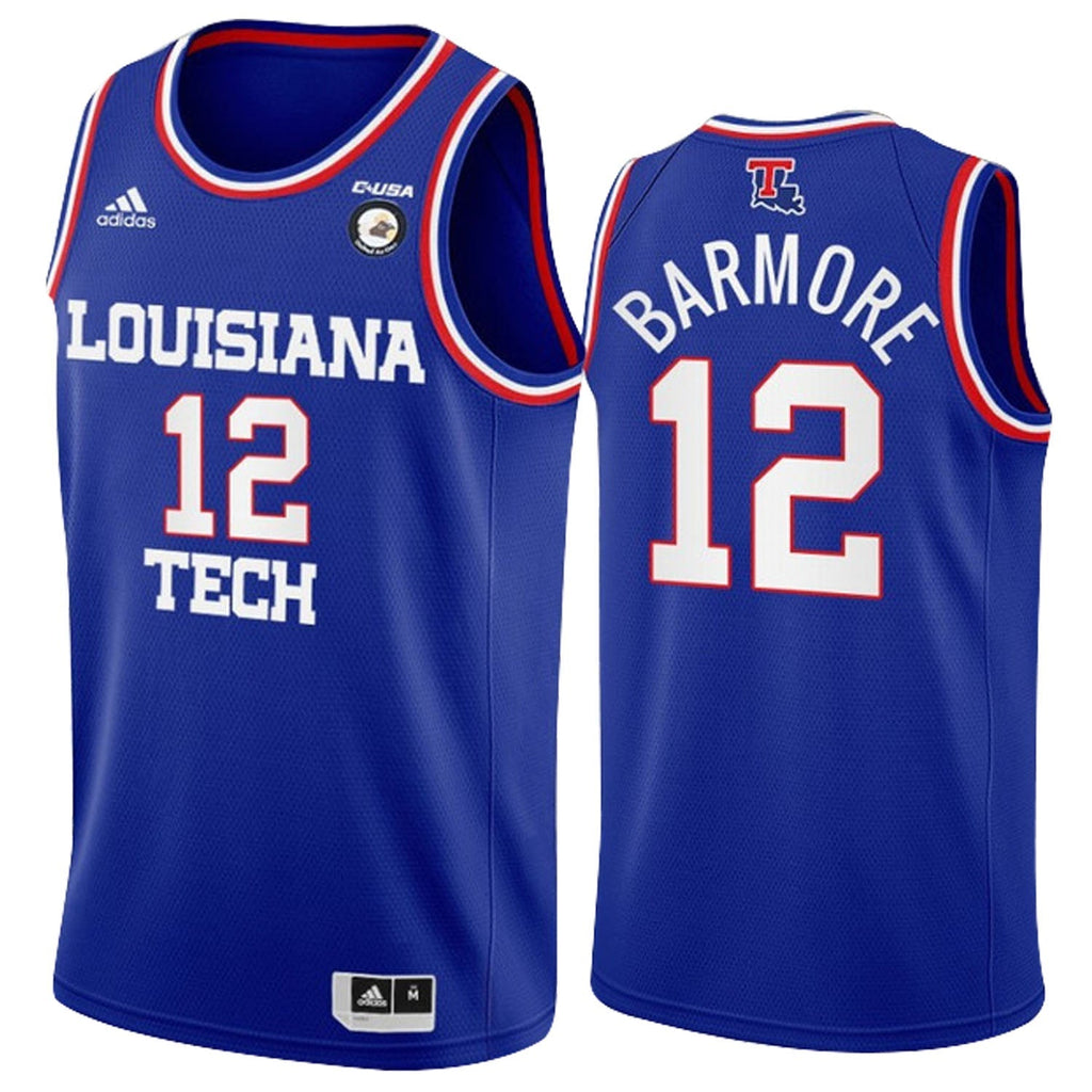 Leon Barmore Louisiana Tech Bulldogs 12 Jersey