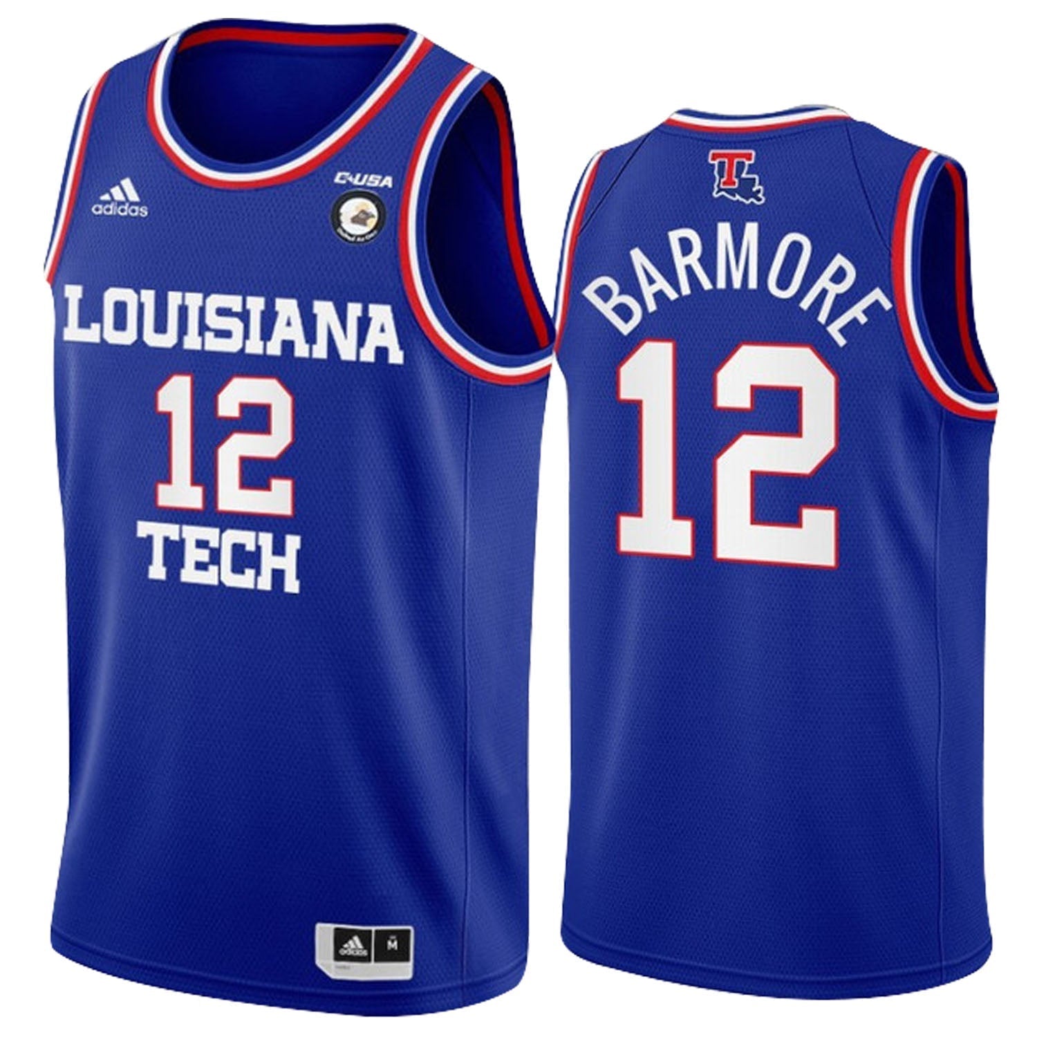 Leon Barmore Louisiana Tech Bulldogs 12 Jersey