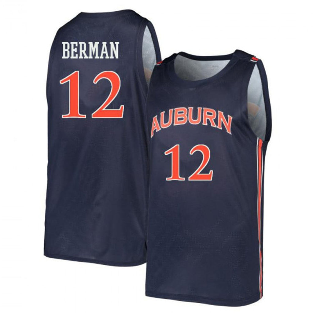 Lior Berman Auburn Tigers 12 Jersey