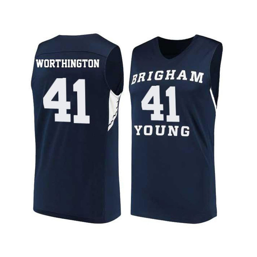 Luke Worthington BYU Cougars 41 Jersey