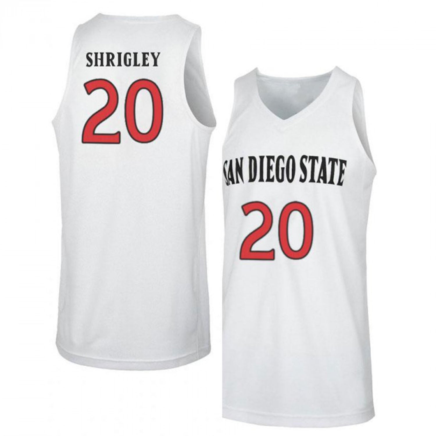 Matt Shrigley San Diego State Aztecs 20 Jersey