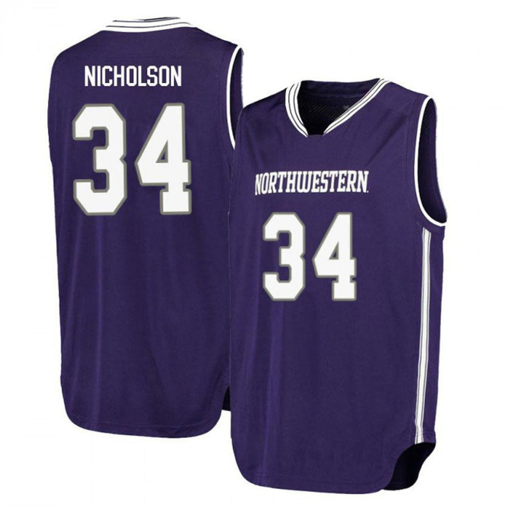Matthew Nicholson Northwestern Wildcats 34 Jersey