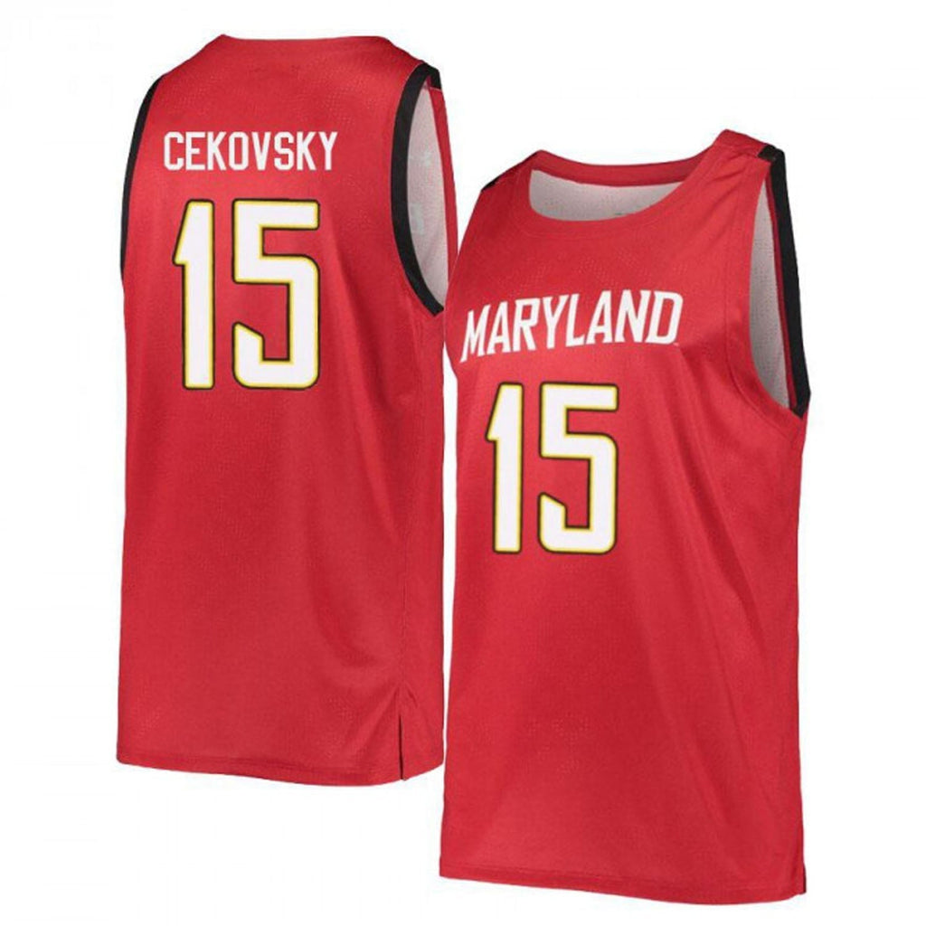 Michal Cekovsky Maryland Terrapins 15 Jersey