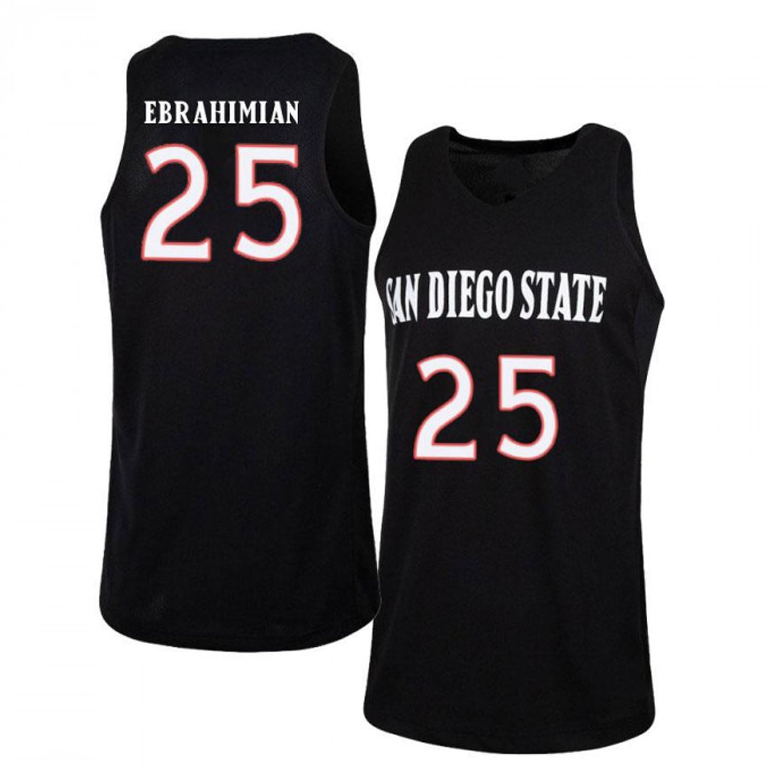 Narbeh Ebrahimian San Diego State Aztecs 25 Jersey