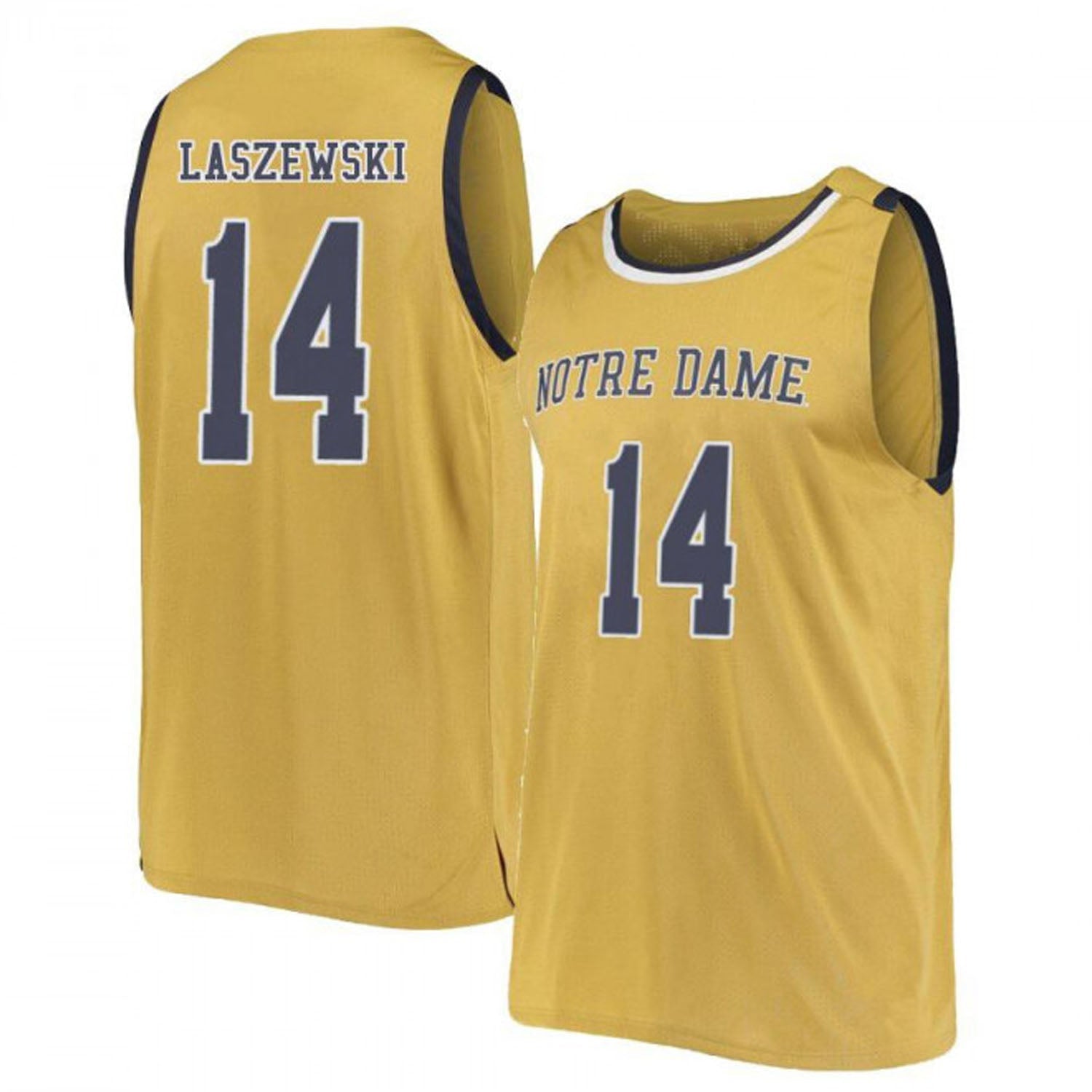 Nate Laszewski Notre Dame Fighting Irish 14 Jersey
