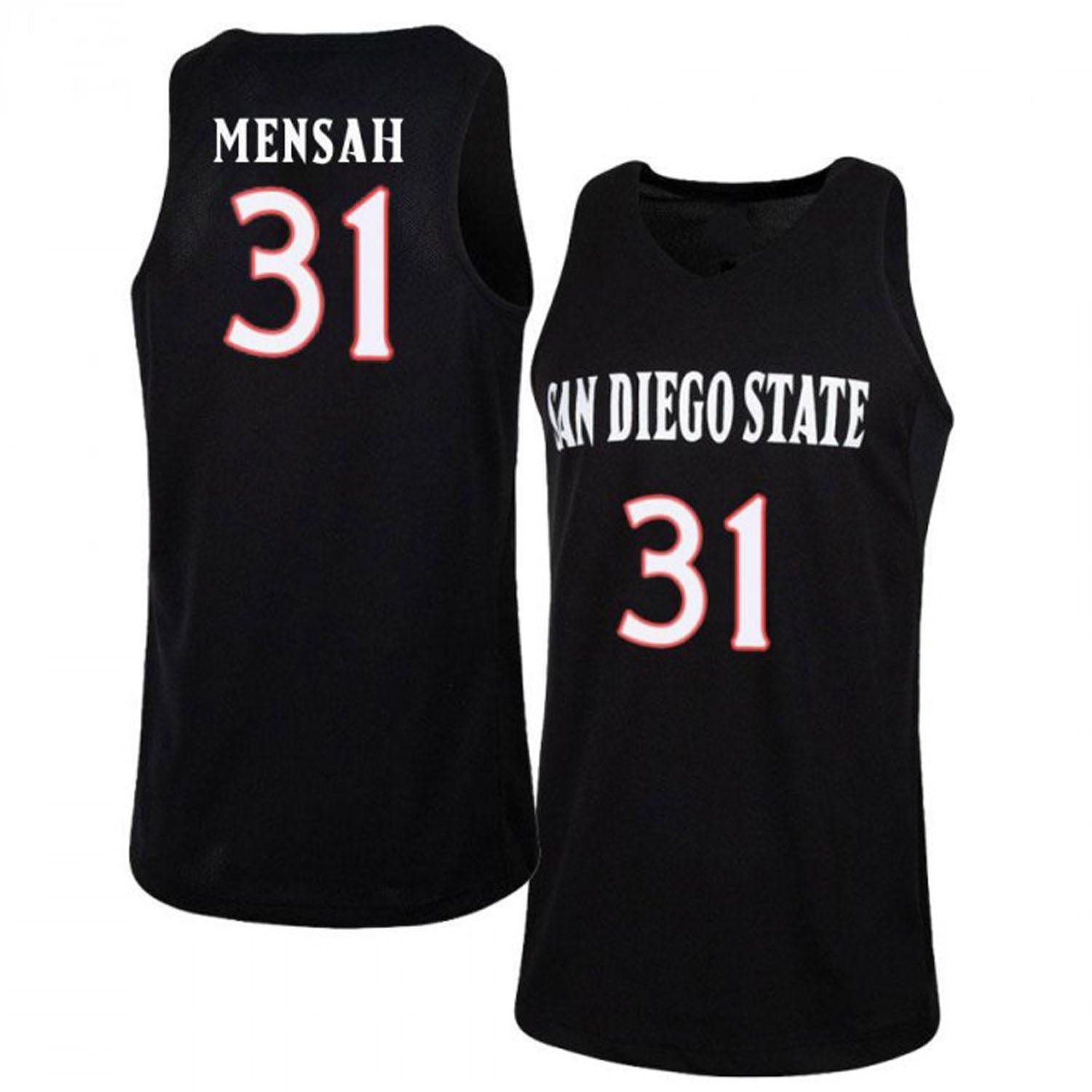 Nathan Mensah San Diego State Aztecs 31 Jersey