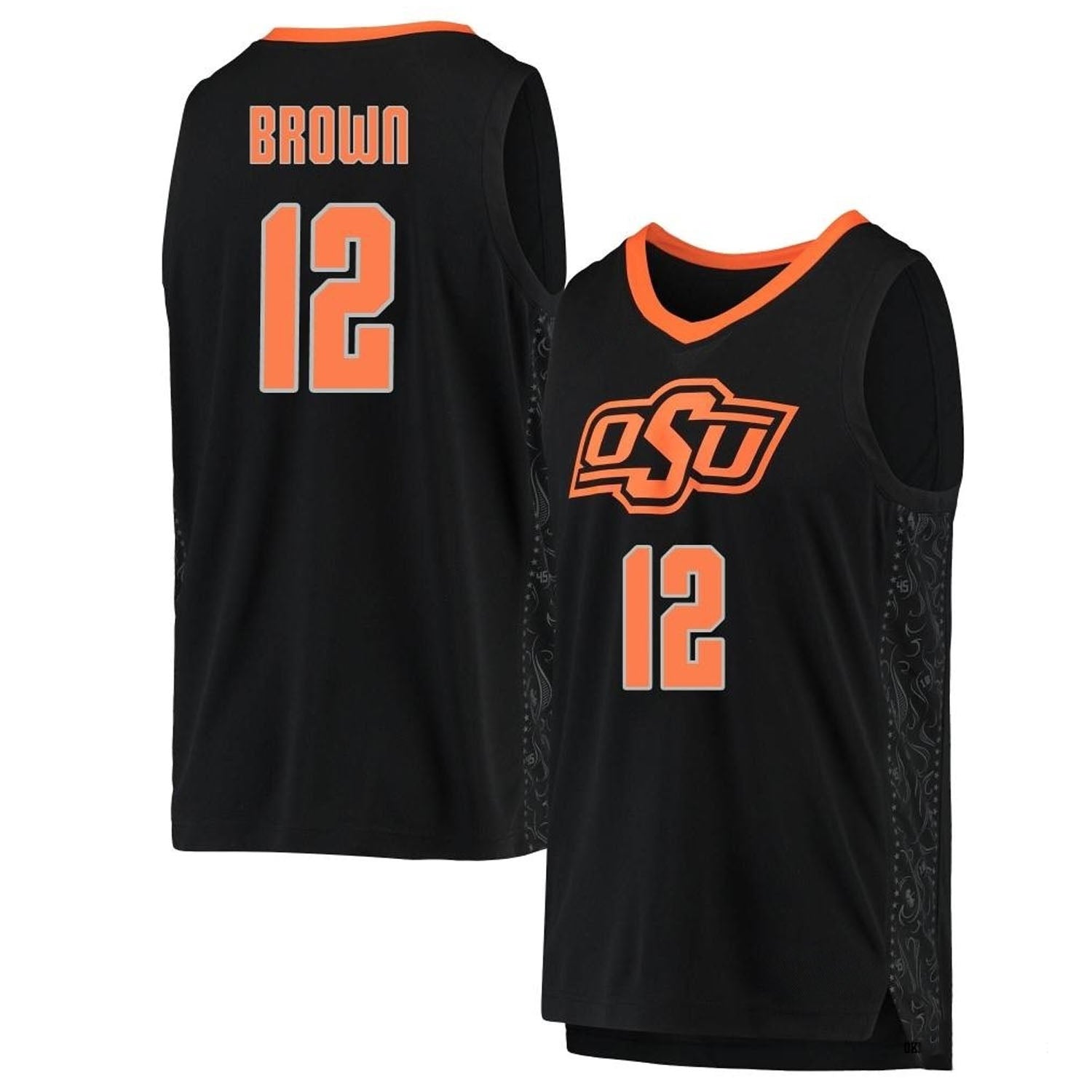 Naz Brown Oklahoma State Cowboys 12 Jersey