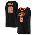 Naz Brown Oklahoma State Cowboys 12 Jersey