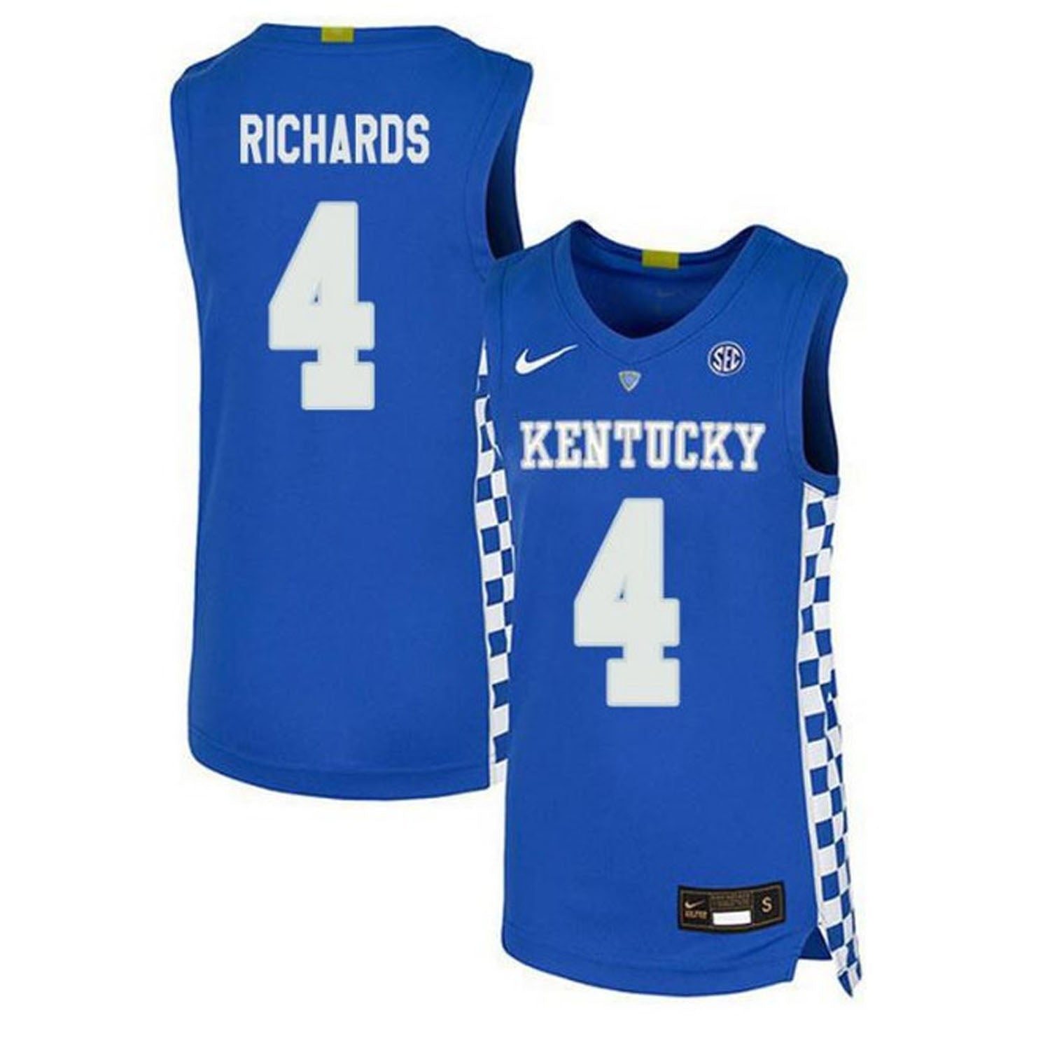 Nick Richards Kentucky Wildcats 4 Jersey