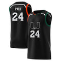 Nijel Pack Miami Hurricanes 24 Jersey