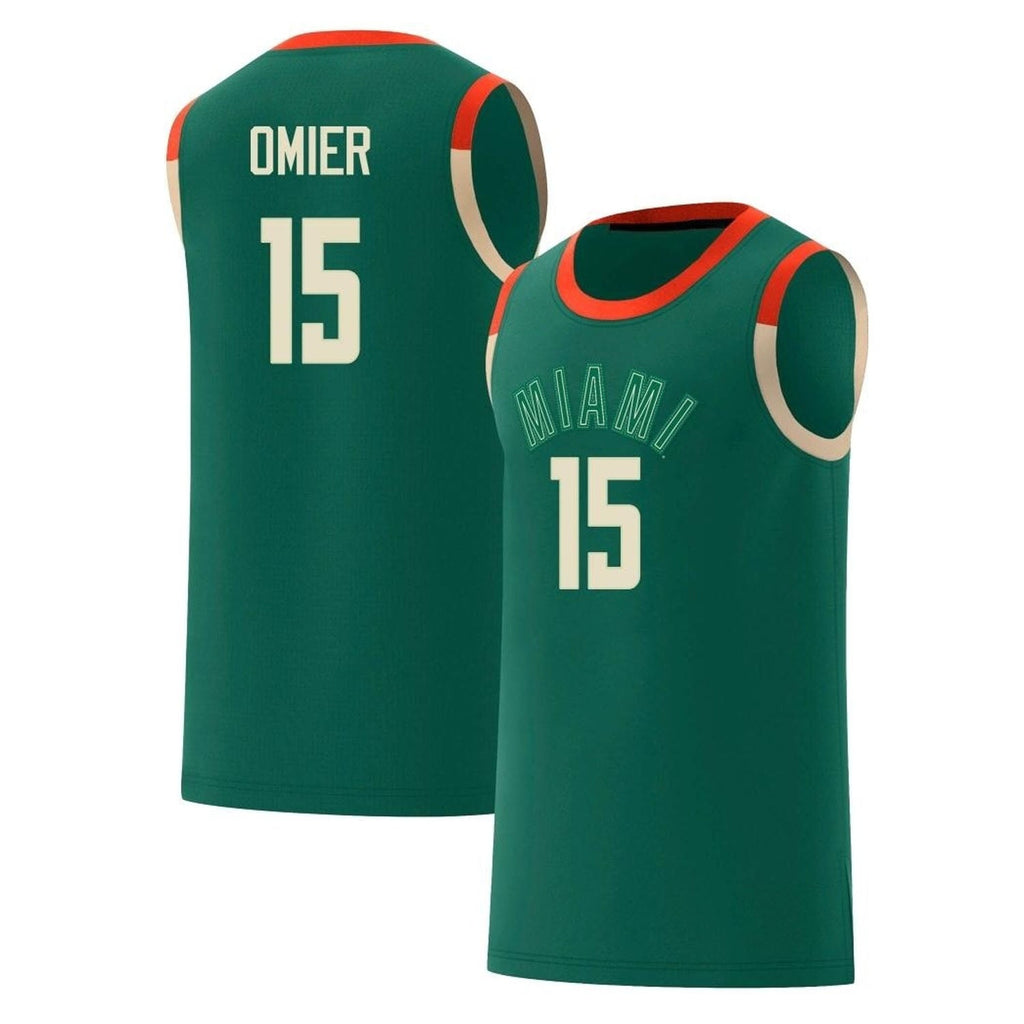 Norchad Omier Miami Hurricanes 15 Jersey
