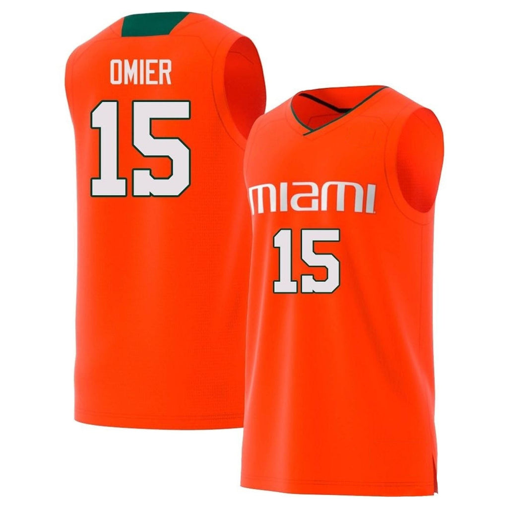 Norchad Omier Miami Hurricanes 15 Jersey