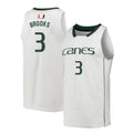 Nysier Brooks Miami Hurricanes 3 Jersey