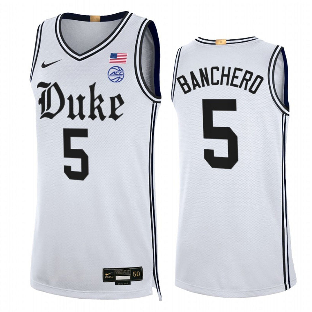 Paolo Banchero Duke Blue Devils 5 Jersey