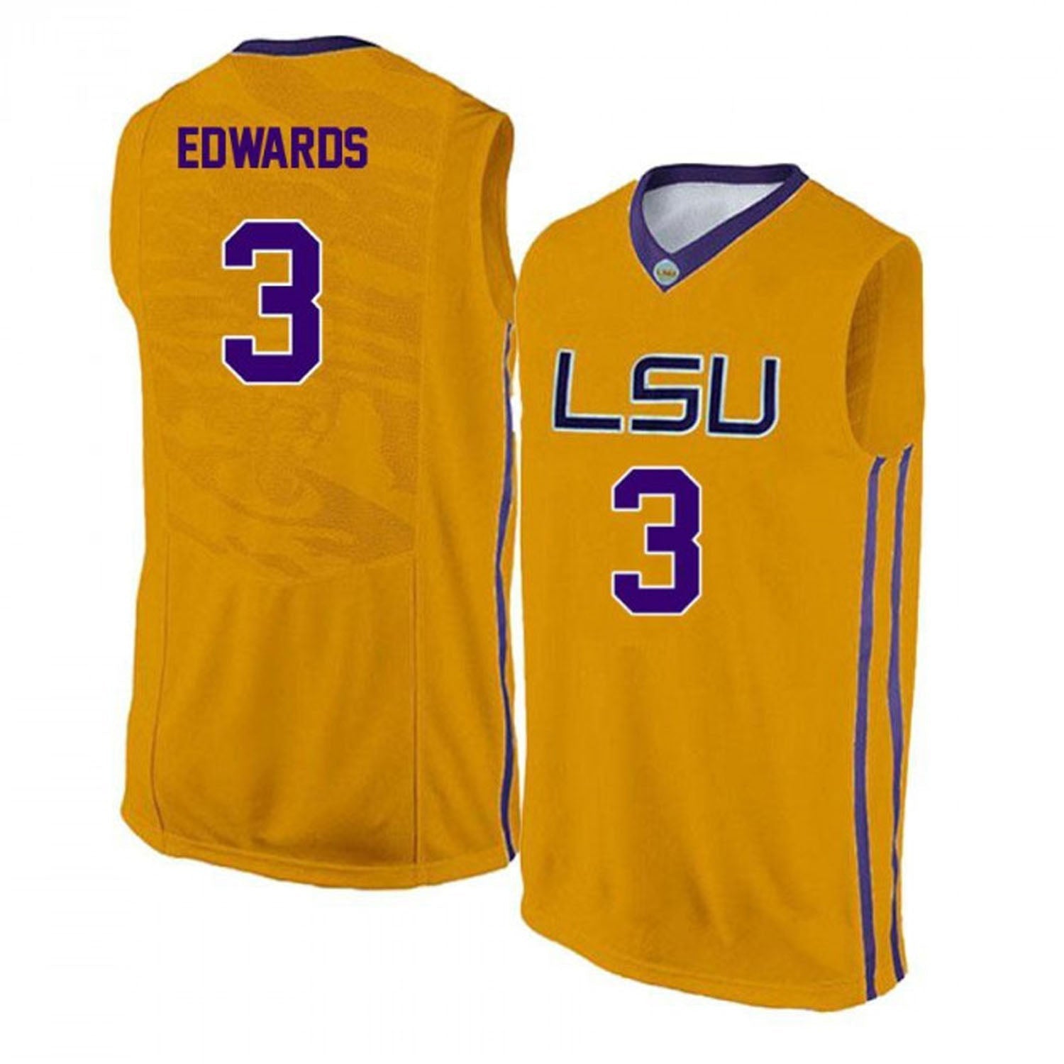 Parker Edwards LSU Tigers 3 Jersey