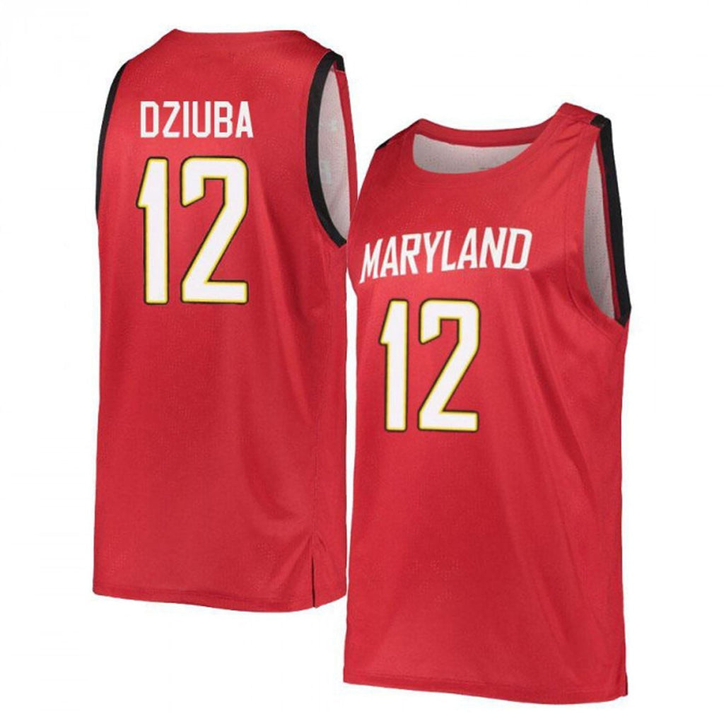Pavlo Dziuba Maryland Terrapins 12 Jersey