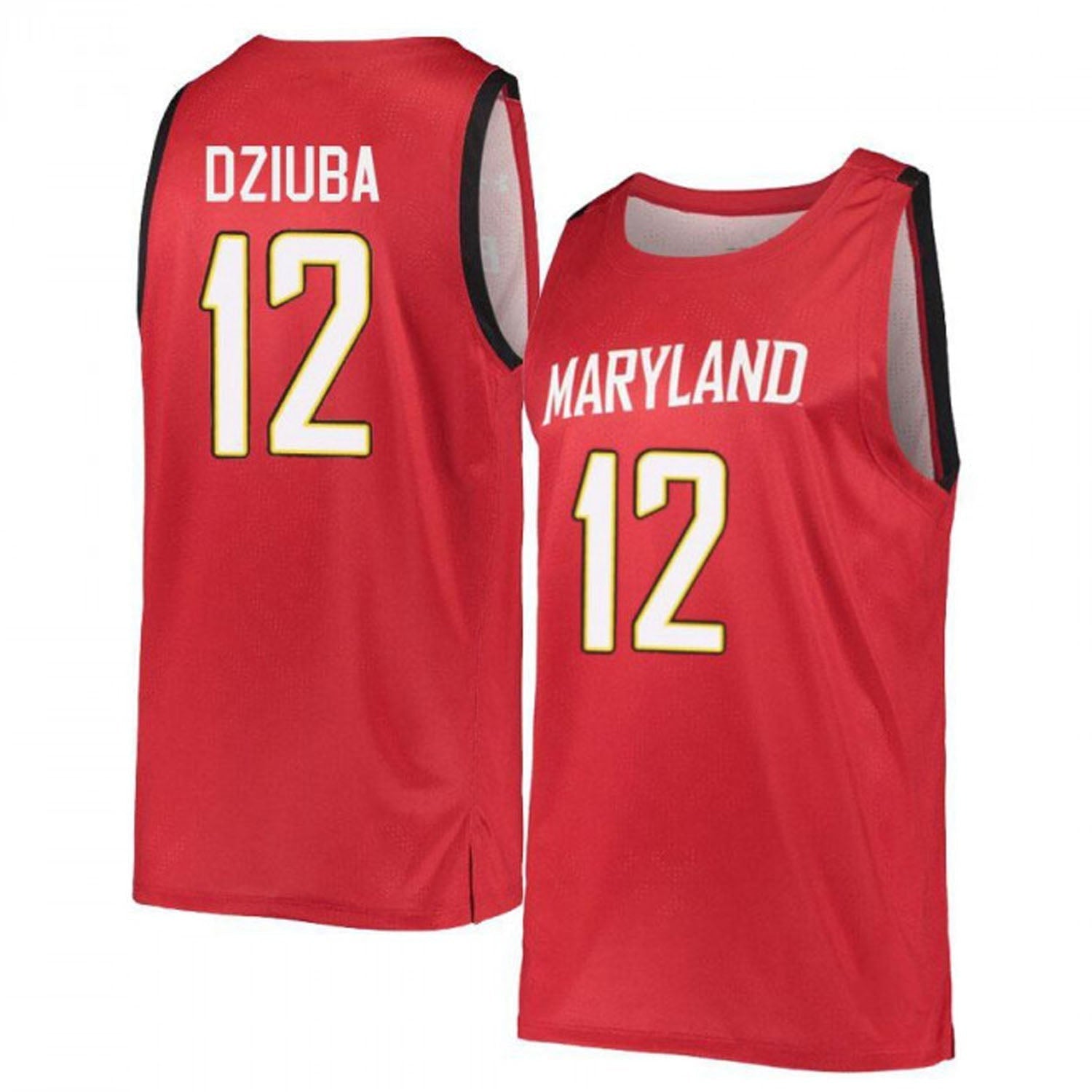 Pavlo Dziuba Maryland Terrapins 12 Jersey