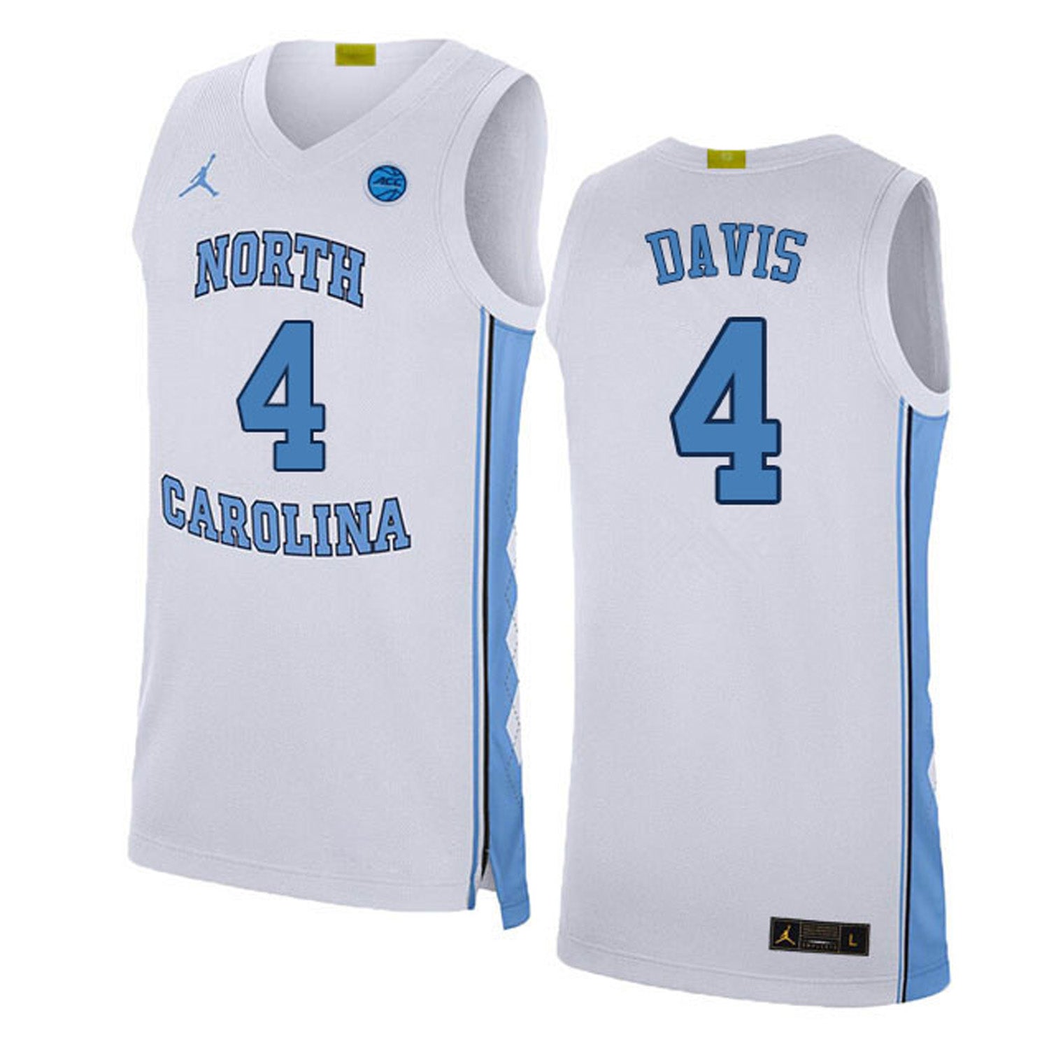 RJ Davis North Carolina Tar Heels 4 Jersey