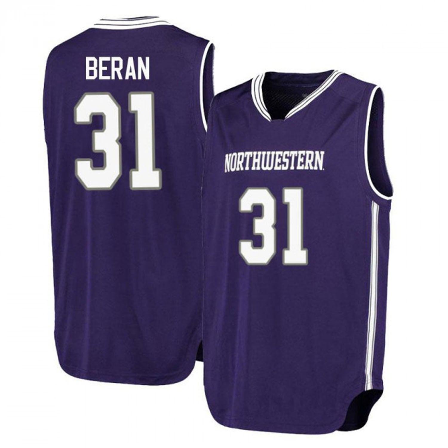 Robbie Beran Northwestern Wildcats 31 Jersey