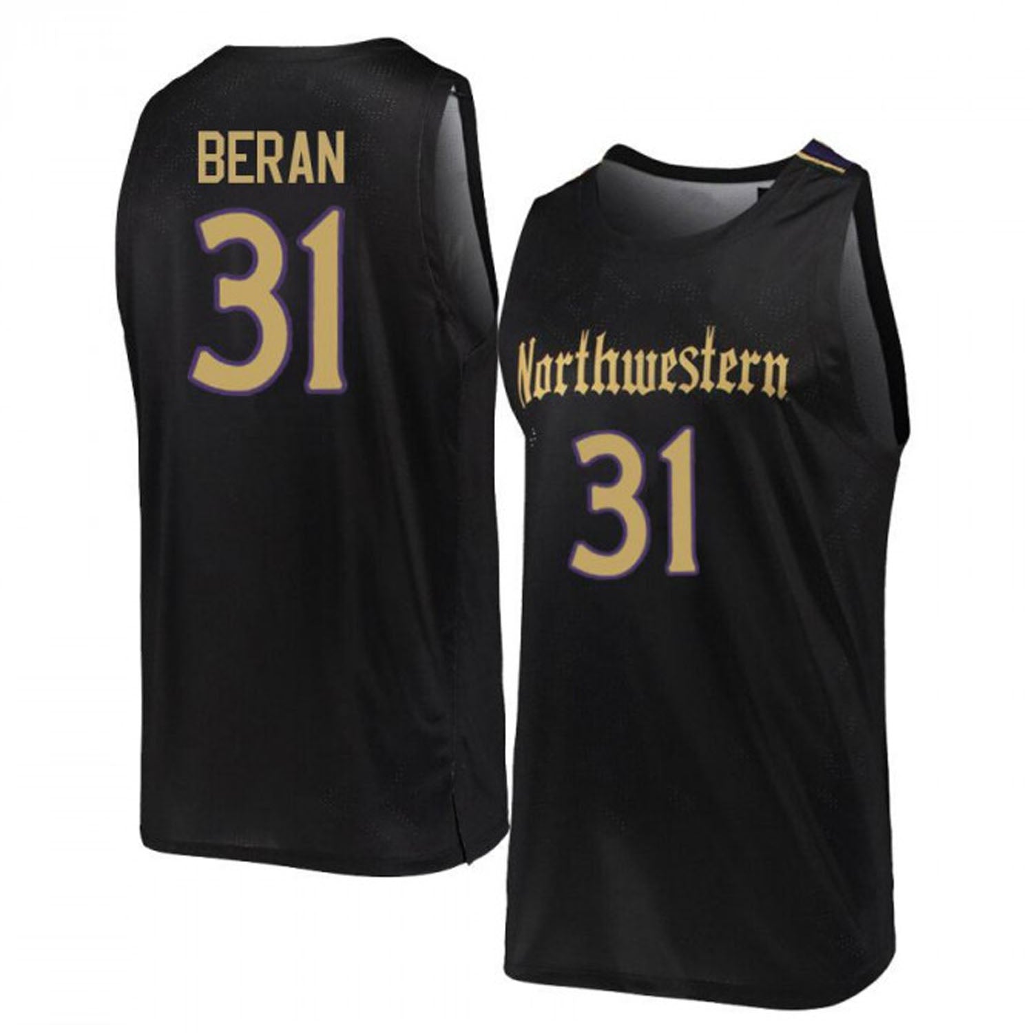 Robbie Beran Northwestern Wildcats 31 Jersey