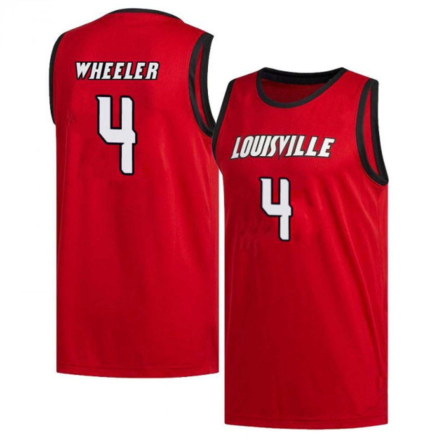 Roosevelt Wheeler Louisville Cardinals 4 Jersey