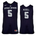 Sam Merrill Utah State Aggies 5 Jersey