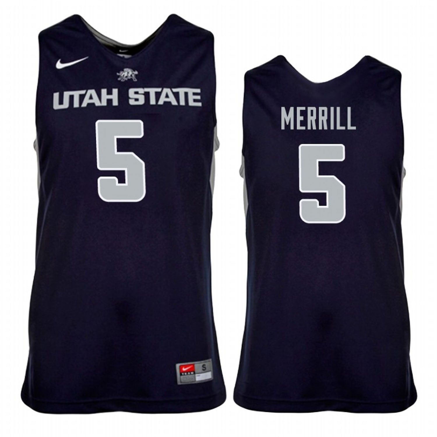 Sam Merrill Utah State Aggies 5 Jersey