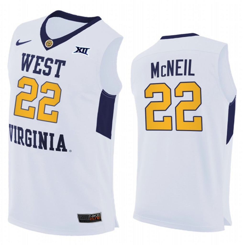 Sean McNeil  West Virginia Mountaineers 22 Jersey