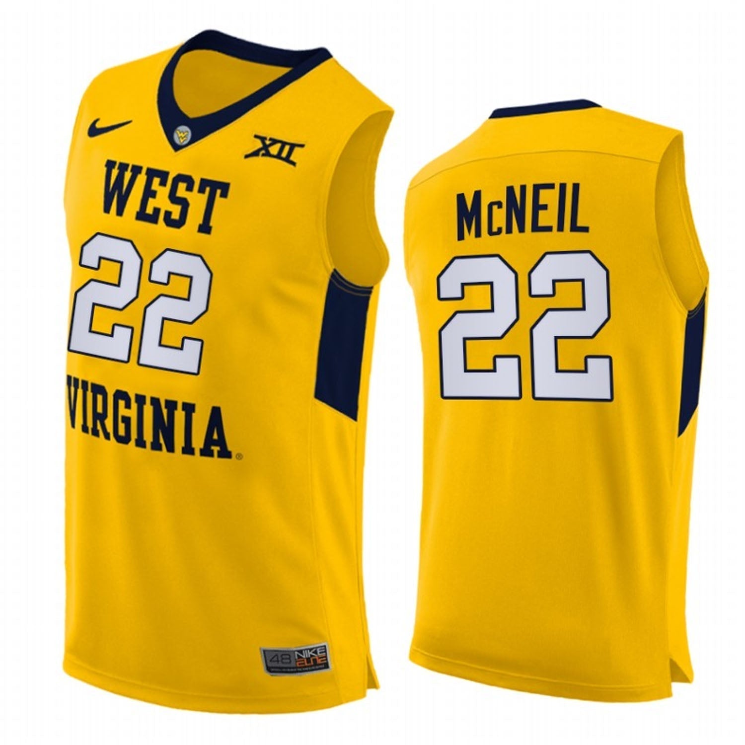 Sean McNeil  West Virginia Mountaineers 22 Jersey