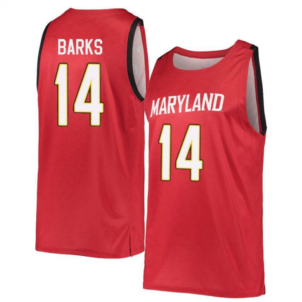Spencer Barks Maryland Terrapins 14 Jersey