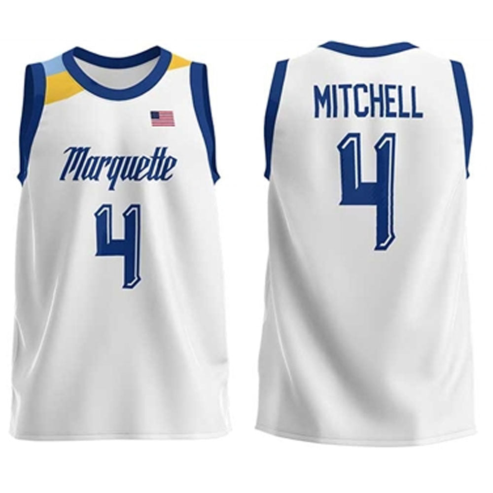 Stevie Mitchell Marquette Golden Eagles 4 Jersey