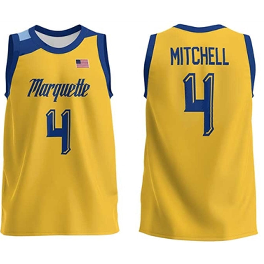 Stevie Mitchell Marquette Golden Eagles 4 Jersey
