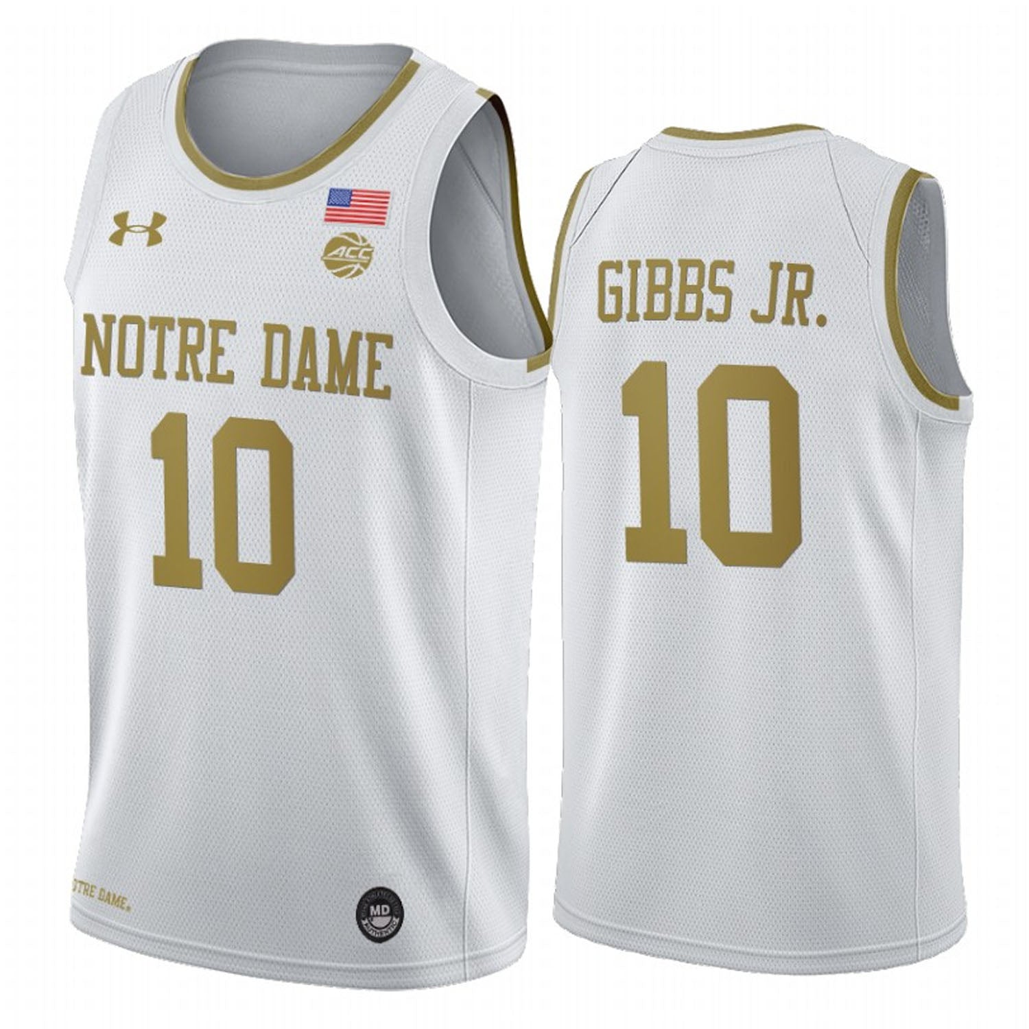 TJ Gibbs Jr. Notre Dame Fighting Irish 10 Jersey