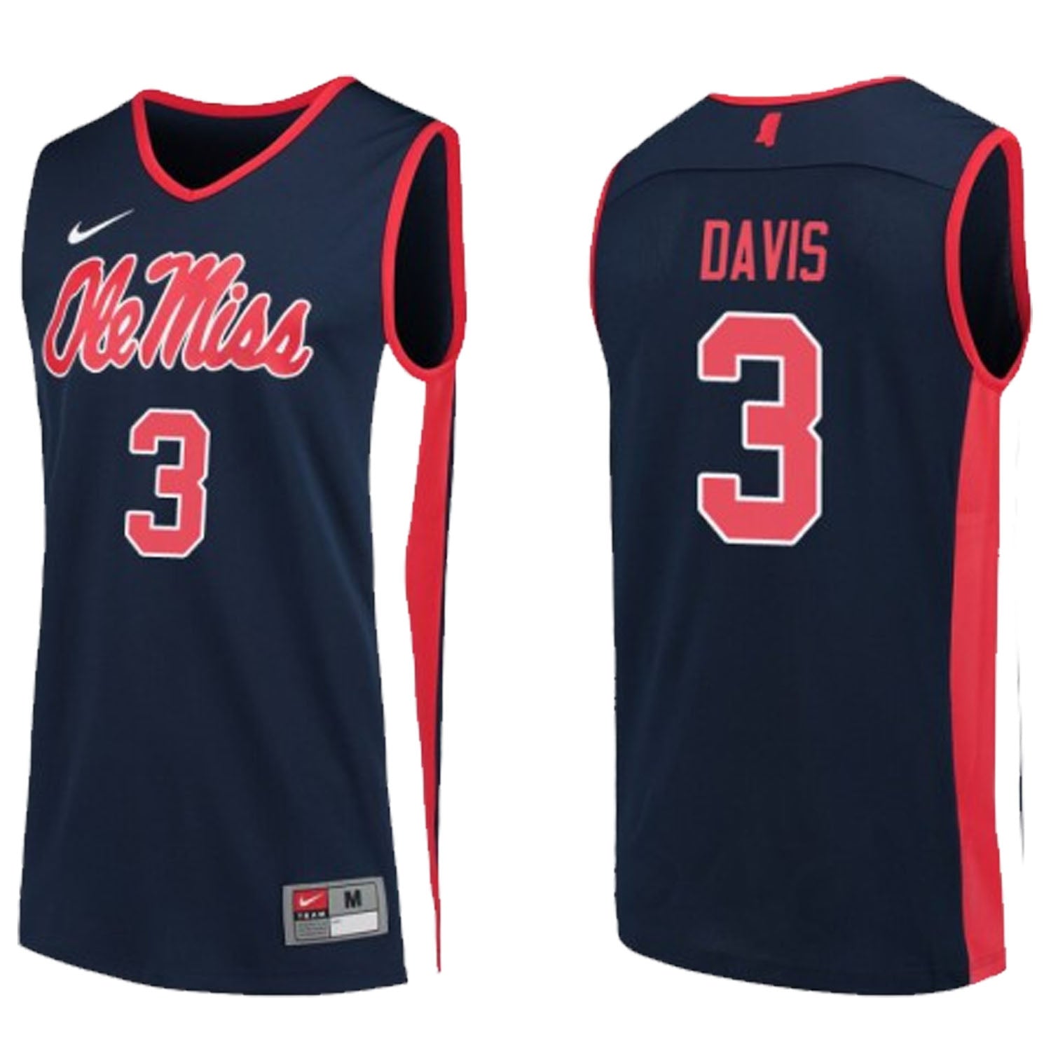 Terence Davis Ole Miss Rebels 3 Jersey