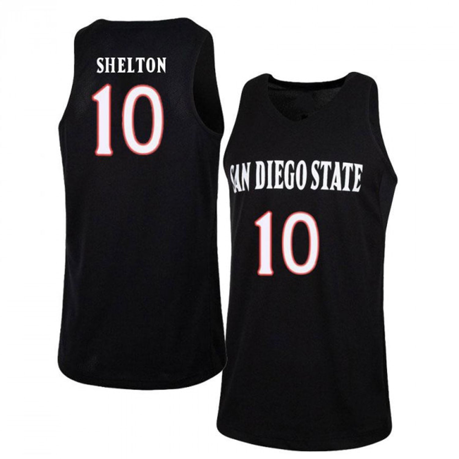 Tim Shelton San Diego State Aztecs 10 Jersey