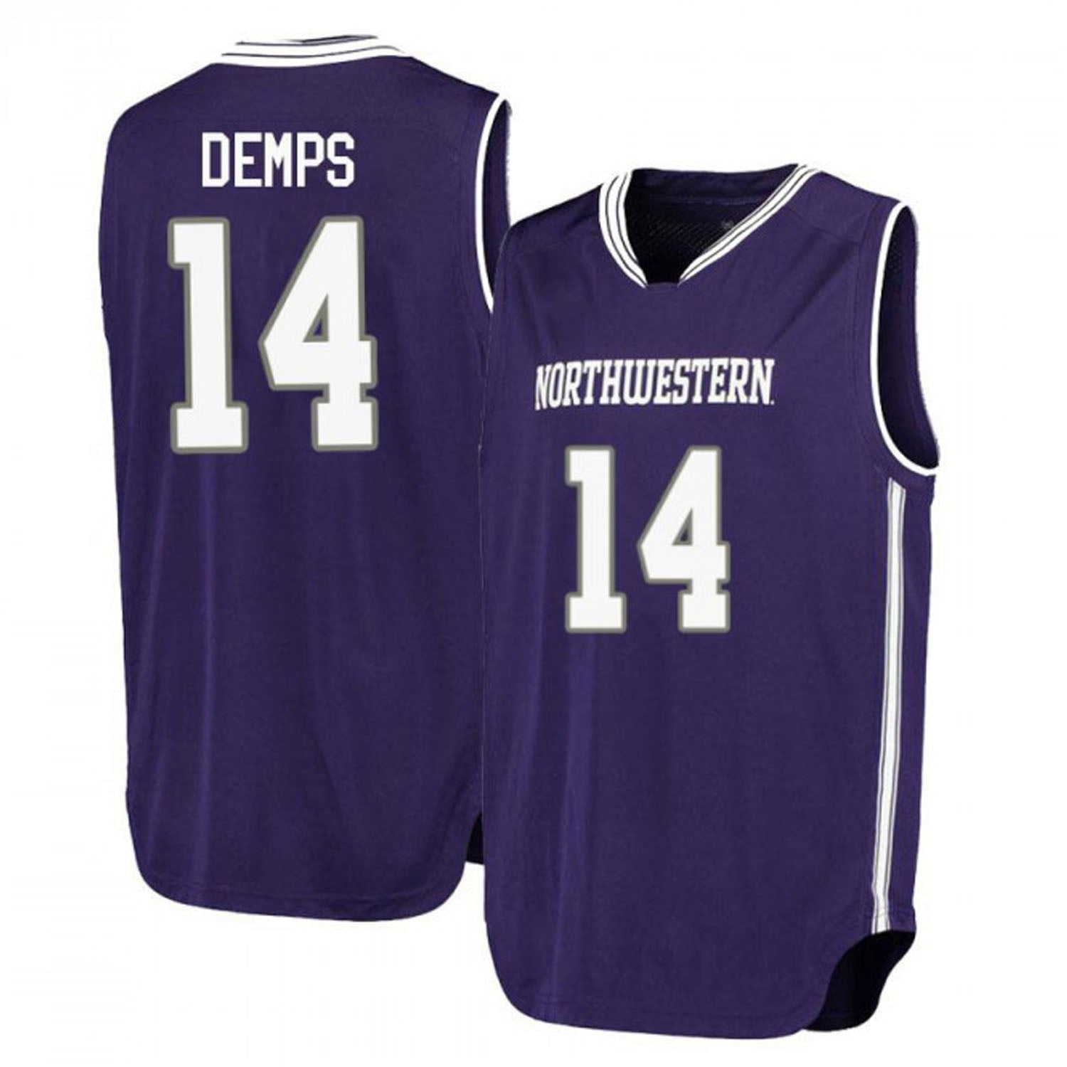 Tre Demps Northwestern Wildcats 14 Jersey