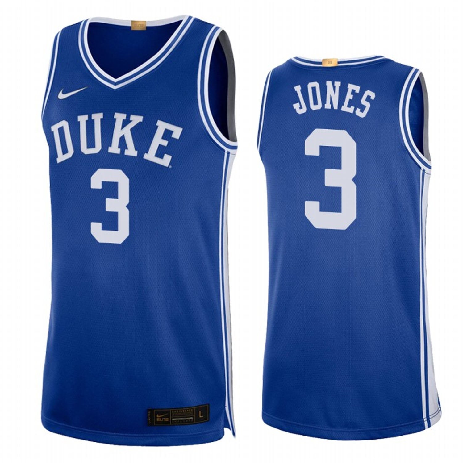 Tre Jones Duke Blue Devils 3 Jersey