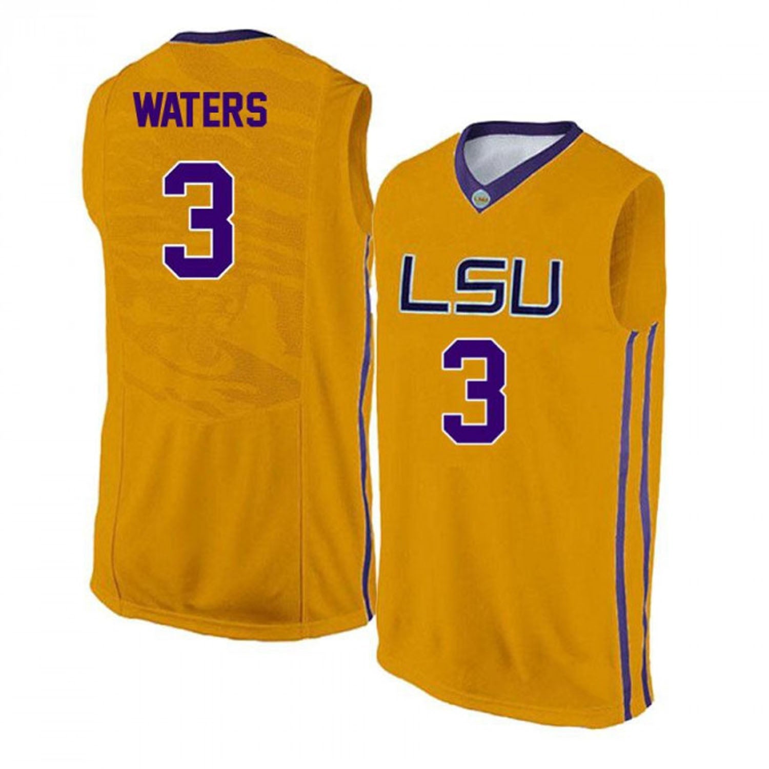 Tremont Waters LSU Tigers 3 Jersey