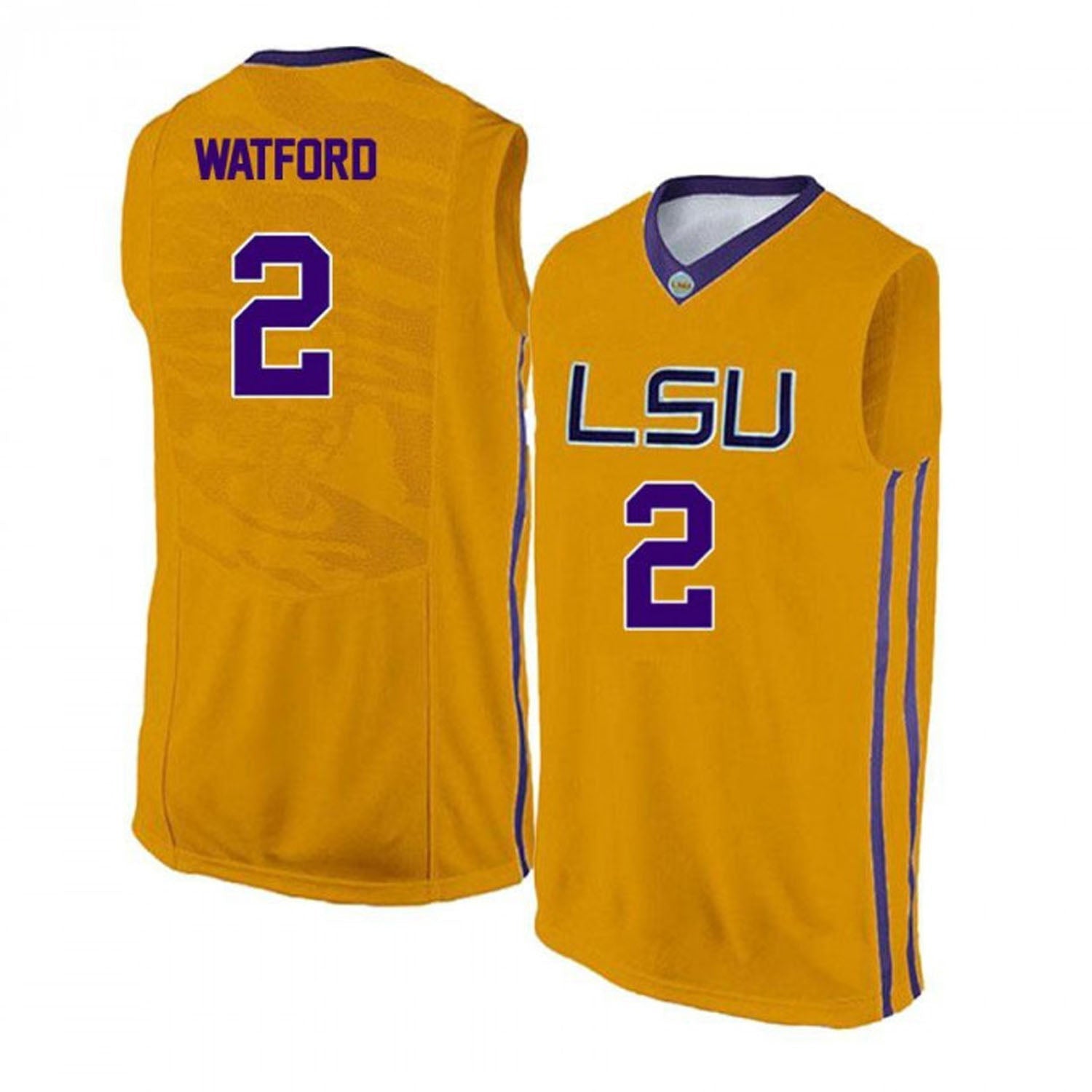 Trendon Watford LSU Tigers 2 Jersey